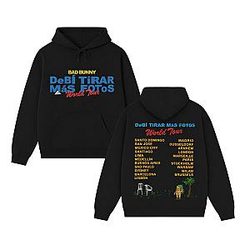World Tour Black DTMF HTCT0806 Bad Bunny Hoodies