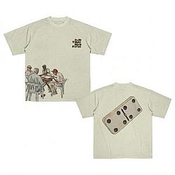 Cream Juego de Dominó NTMD2306 Bad Bunny T-Shirts