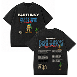 World Tour Debí Tirar Más Fotos 2026 DTNK2406 Washed Bad Bunny T-Shirts