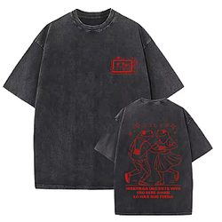 Dancing With Couple DTNK0107 Washed Bad Bunny T-Shirts