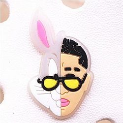 Bad Bunny Shoe Croc Charm Print Accessory
