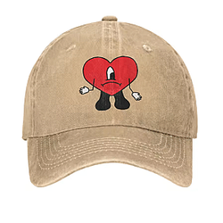 Baseball Red Heart Say Hi DTNK1707 Bad Bunny Hats &amp; Caps