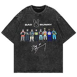 The Eras Evolution DTNK2407 Washed Bad Bunny T-Shirts
