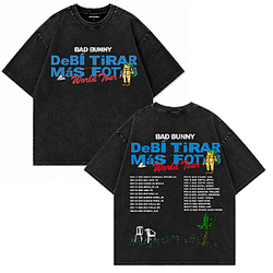Track List DTMF 2026 DTNK Washed Bad Bunny T-Shirts