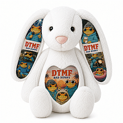 DTMF Frog Peace DTNK2507 Bad Bunny Rabbit Plush