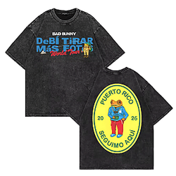 Puerto Rico 2025 DTMF DTNK2707 Washed Bad Bunny T-Shirts