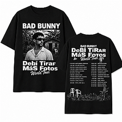 Limited Debi Tirar Mas Fotos World Tour LA2707cl Bad Bunny T-Shirts