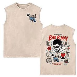 90s Vintage PTTT2907 Washed  Bad Bunny Tank Tops