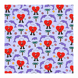 Tropical Heart Bad Bunny Bandana
