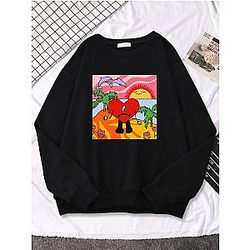 Bad Bunny Sad Love Heart Beach Sun Dolphin Palm Tree Sweatshirts