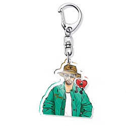 Red Heart And Him DTNK2608 Bad Bunny Keychains