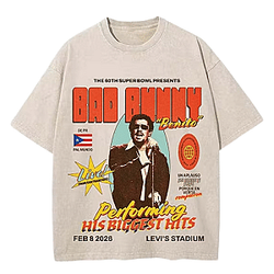 Performing His Biggest Hits DTNK1409 Bad Bunny T-Shirts