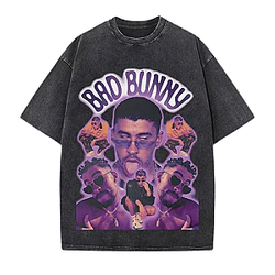 Cute Moments DTNK1409 Washed Bad Bunny T-Shirts