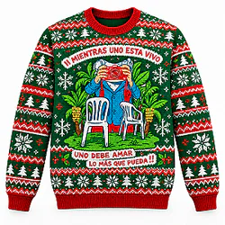 Take A Photo With Him DTNK1210  Ugly Christmas Sweater