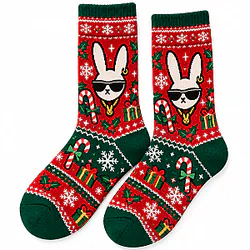 Feliz Navidad Bebesota Christmas DTNK2210 Bad Bunny Socks