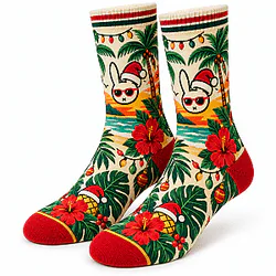 El Conejo Malo Christmas DTNK2210 Bad Bunny Socks