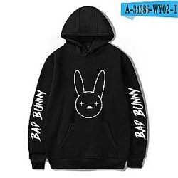 Bad Bunny Hoodies - Bad Bunny 3 Pullover Hooded Sweatshirt