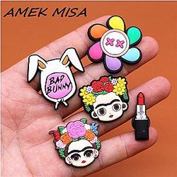 1pcs Bad Bunny Shoe Crocs Charms