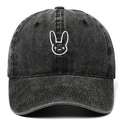 Bad Bunny Caps - Rapper Artist Cotton Embroidery Baseball Cap