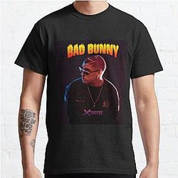 Bad Bunny T-Shirts - X100 Pre Bad Bunny Tour 2019 Bedakan Classic T-Shirt