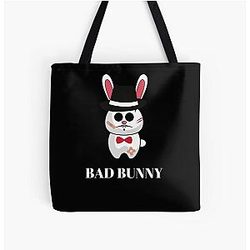 Bad Bunny Bags - Bad Bunny mafia All Over Print Tote Bag