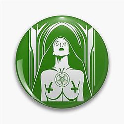Satanische non Bad Religion Pin