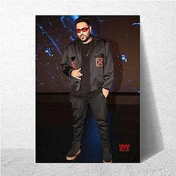 Badshah ユニークな音楽融合モチーフ Badshah ポスター