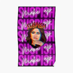 Bailey Sarian Makeup Tshirt - Bailey Sarian Skull Sticker Poster RB1608