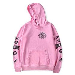 Bailey Sarian Black Suspish Salmon Hoodie
