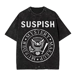 Suspish Contrast DTNK0606 Washed Bailey Sarian T-Shirt