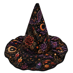 Bailey Sarian 2026 Pumpkin Carnage DTNK2008 Halloween Quilted Witch Hat 