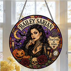 True Crime And Giant Stained Glass DTNK2608 Bailey Sarian Decoration