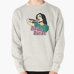 Bailey Sarian unisex sticker Pullover Sweatshirt RB1608
