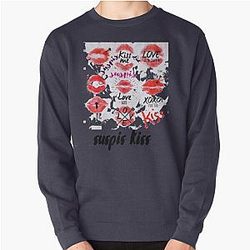 Bailey Sarian Suspish kiss Pullover Sweatshirt RB1608