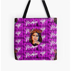 Bailey Sarian Makeup Tshirt - Bailey Sarian Skull Sticker All Over Print Tote Bag RB1608