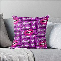 Bailey Sarian Makeup Tshirt - Bailey Sarian Slip Sticker Throw Pillow Cover RB1608