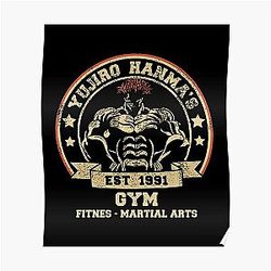 Baki Hand Pose , Baki the Grappler , Baki Anime , Baki Dou , gym fitnes , yujiro hanma's Poster RB2706