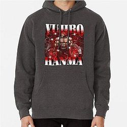 Anime Baki Hanma Series, Baki the Grappler, manga Yujiro Hanma Baki, Jack Hanma Pullover Hoodie RB2706