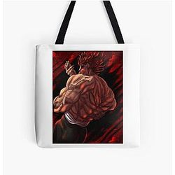 baki hanma pose  All Over Print Tote Bag RB2706