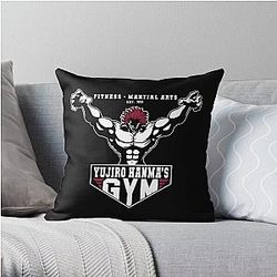baki the grappler - yujiro hanma’s gym Throw Pillow RB2706