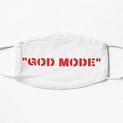 baki hanma anime text Flat Mask RB2706