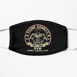 Baki Hand Pose , Baki the Grappler , Baki Anime , Baki Dou , gym fitnes , yujiro hanma's Flat Mask RB2706