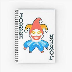 Painted Joker Spiral Notebook