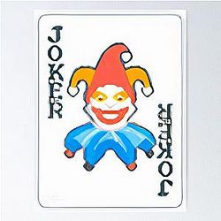 Geschilderde Joker Balatro Poster