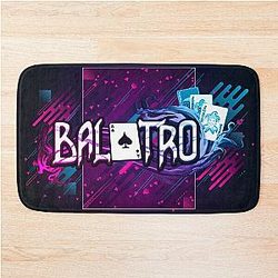 Balatro 현대 그래픽 디자인 목욕 매트