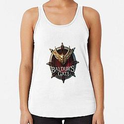 Baldur's Gate 3 logo Racerback Tank Top