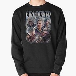 Astarion Baldurs Gate 3 Girl Dinner Vintage Pullover Sweatshirt