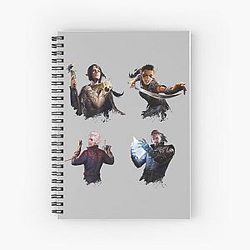 Astarion x Laezel x Shadowheart- Baldurs Gate 3 Spiral Notebook