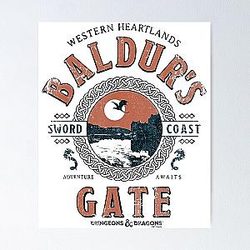 Dungeons Baldur Gate Poster