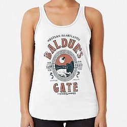 Dungeons Baldur Gate Racerback Tank Top